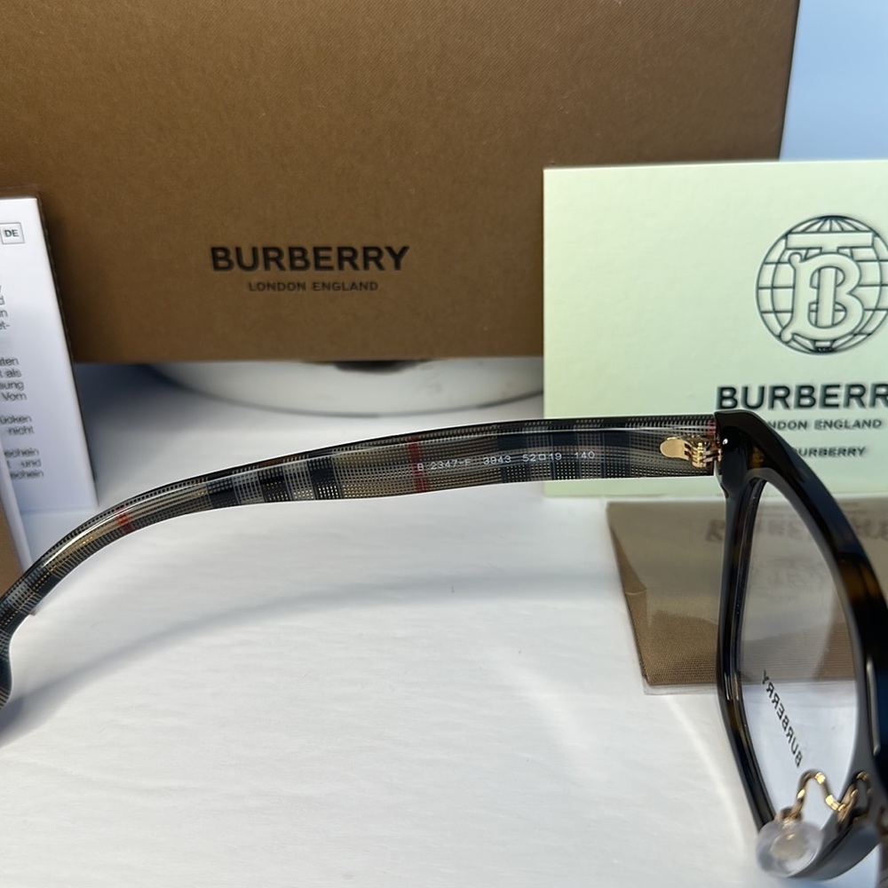 BURBERRY BE2347 EVELYN square Oversized Eyeglasses - Picture 9 of 14